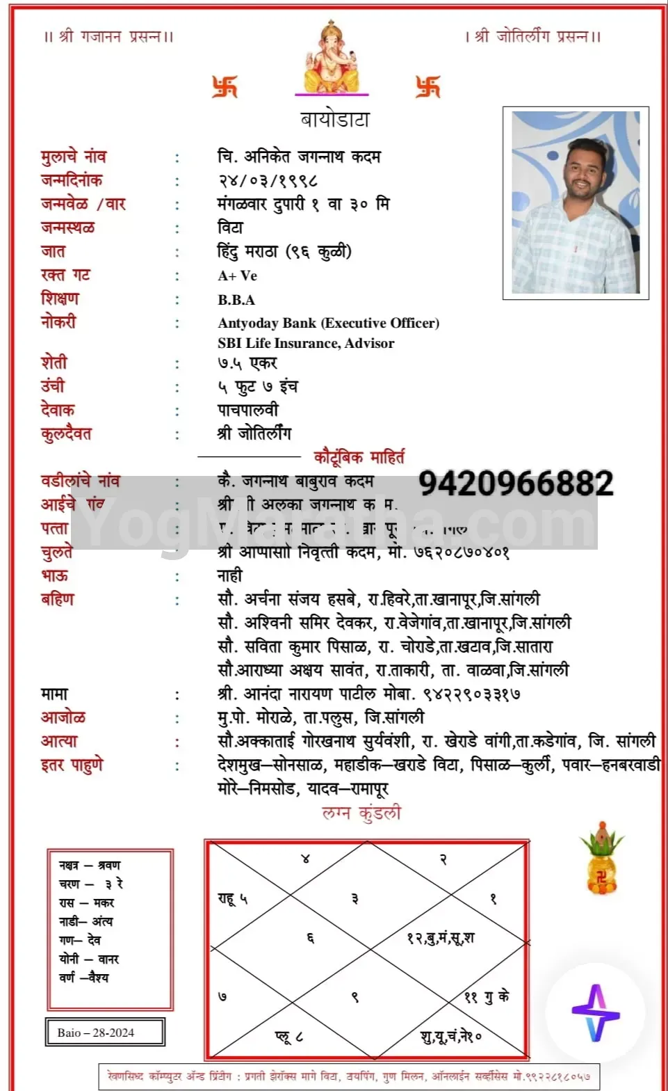 Maratha Marriage Profile